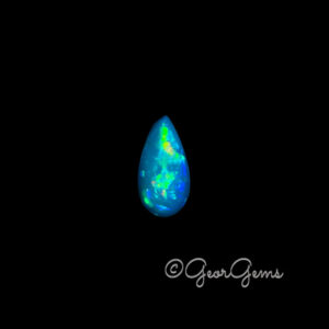 2.17ct Blue Opal - Pear Cabochon