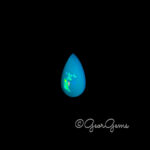 5.91ct Blue Opal - Pear Cabochon