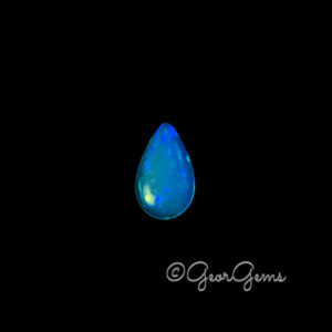 2.81ct Blue Opal - Pear Cabochon