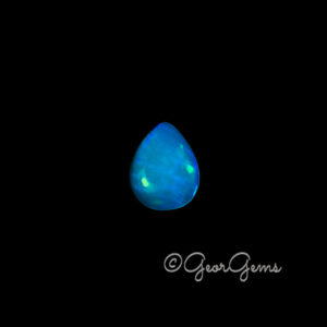 2.78ct Blue Opal - Pear Cabochon