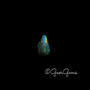 1.20ct Black Opal - Pear Shape Cabochon