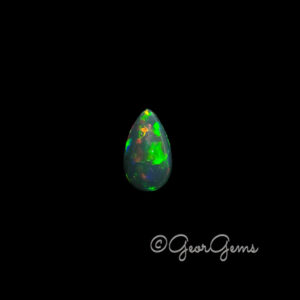 1.05ct Black Opal - Pear Shape Cabochon