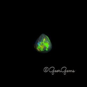 1.76ct Black Opal - Pear Shape Cabochon