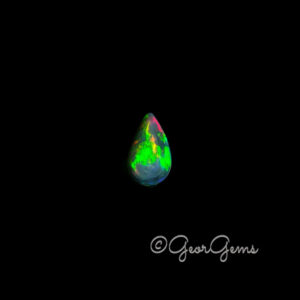 1.93ct Black Opal - Pear Shape Cabochon