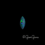 2.63ct Black Opal - Marquise Cabochon