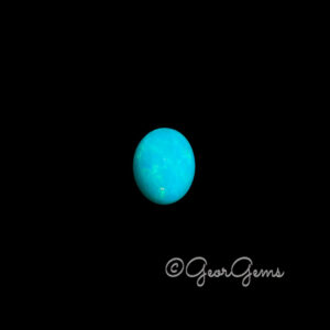 3.77ct Blue Opal - Oval Cabochon