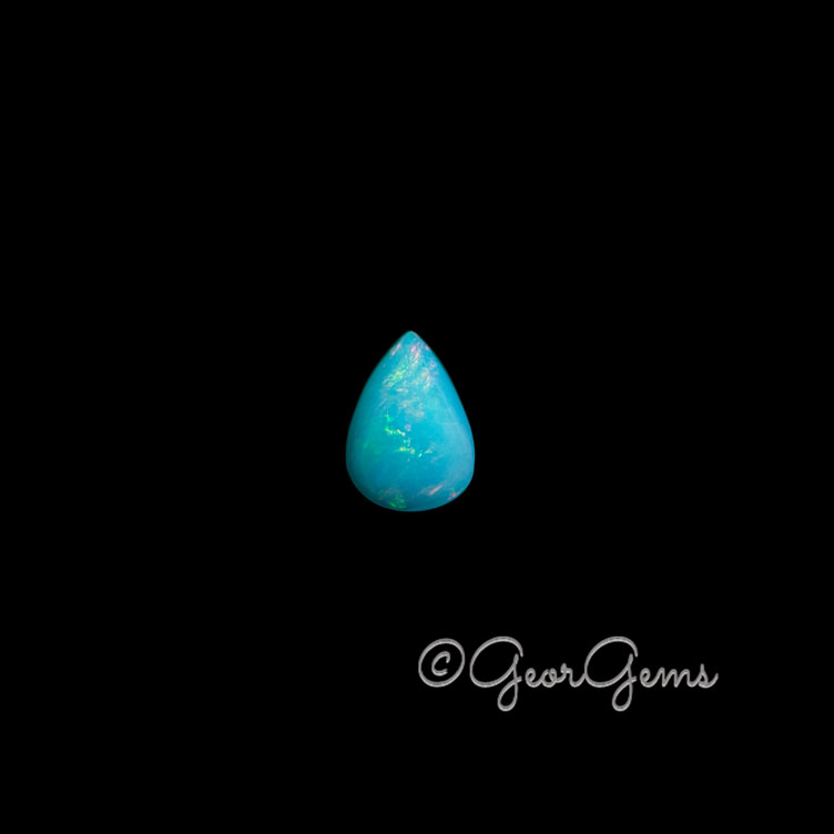 26516 2.40ct Blue Opal - Pear Shape Cabochon