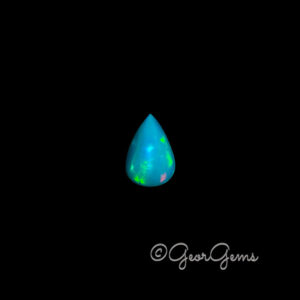 1.67ct Blue Opal - Pear Shape Cabochon