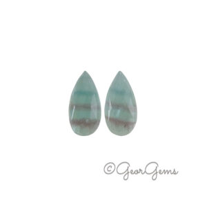 17.99tcw Fluorite - Pear shape (Pair)