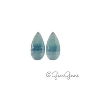 16.95tcw Fluorite - Pear shape (Pair)