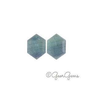 11.22tcw Fluorite - Hexagon (Pair)