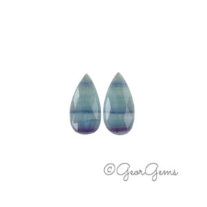 15.85tcw Fluorite - Pear Shape (Pair)