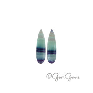 21.12tcw Fluorite - Pear Shape (Pair)