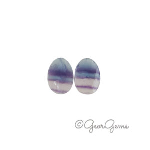 8.17tcw Fluorite - Oval (Pair)