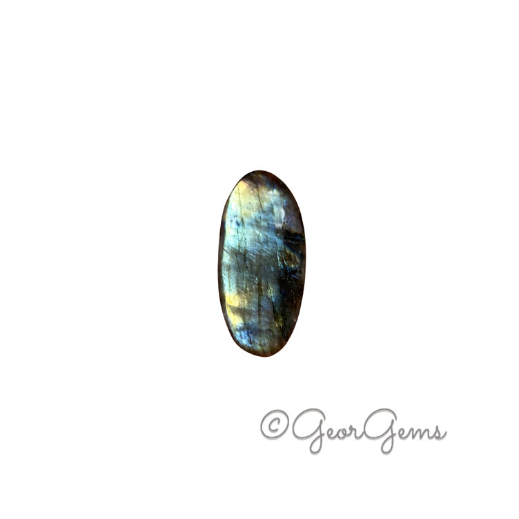 27084 46.56ct Labradorite - Oval Cabochon