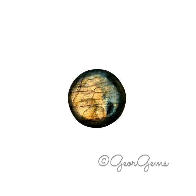 27088 50.41ct Labradorite - Round Cabochon
