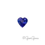 0.97ct Tanzanite - Heart Shape
