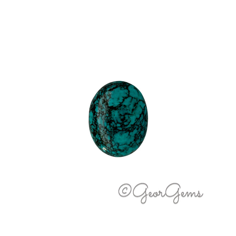27665 33.31ct Turquoise - Oval Cabochon
