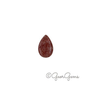 6.46ct Strawberry Quartz – Pear Shape Cabochon