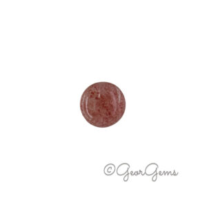 4.69ct Strawberry Quartz – Round Cabochon