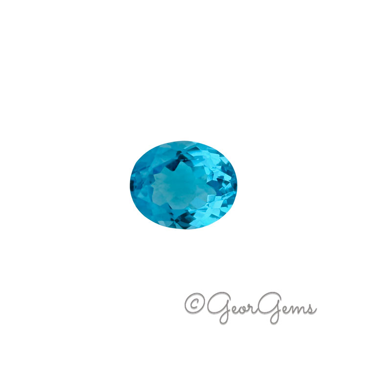 27472 6.02ct Swiss Blue Topaz - Oval