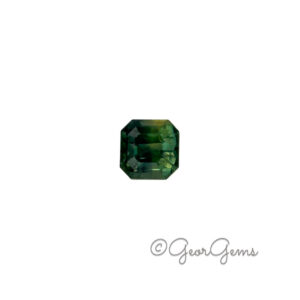1.21ct Peacock Sapphire - Square Emerald Cut
