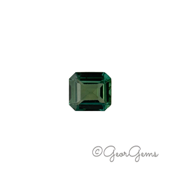 27756 1.14ct Teal Sapphire - Emerald Cut