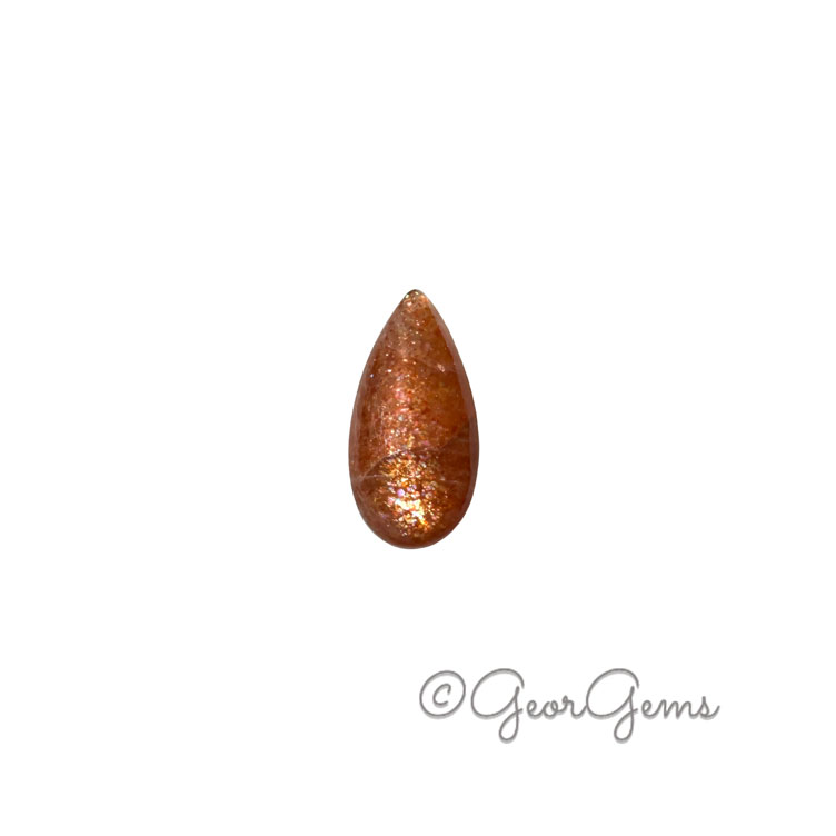 8.02ct Sunstone – Pear Cabochon