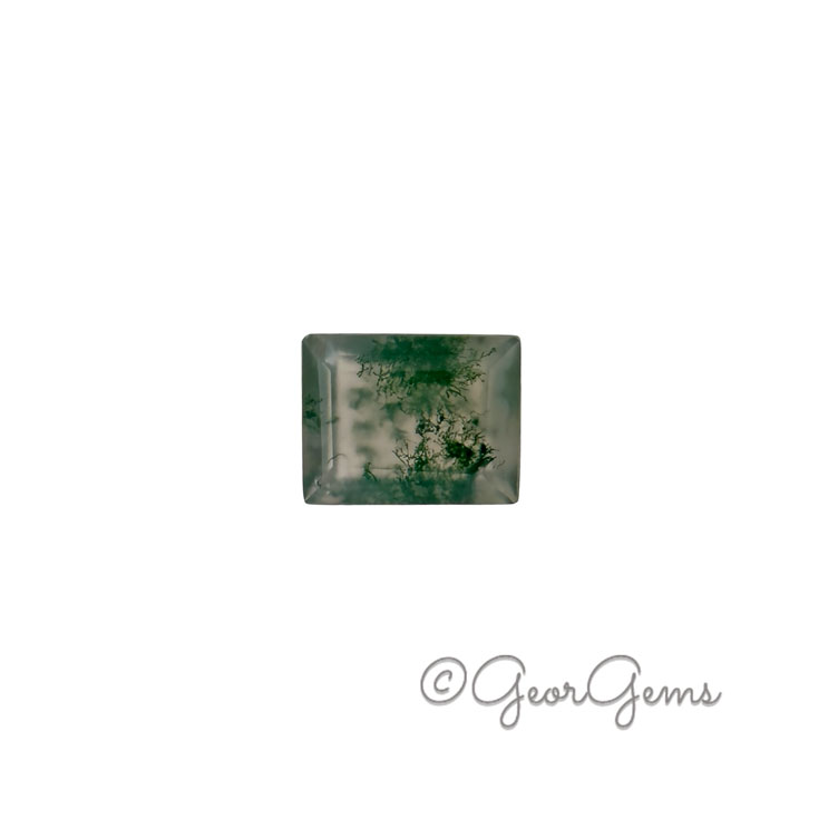 2.17ct Moss Agate – Rectangular Step Cut
