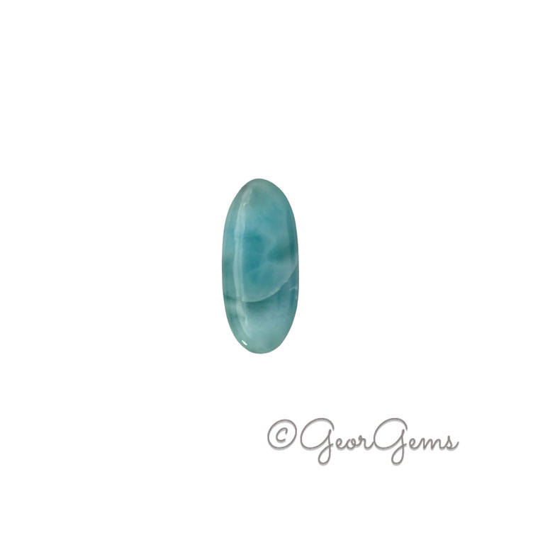 27703 14.98ct Larimar - Oval Cabochon