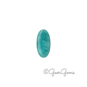 29.64ct Larimar - Oval Cabochon
