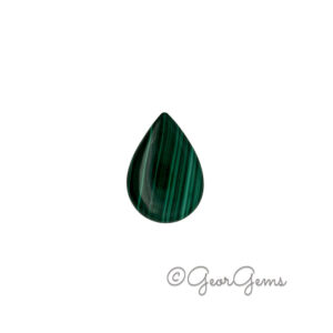 32.46ct Malachite - Pear Cabochon