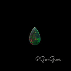 4.42ct Black Opal - Pear Shape