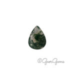 12.18ct Moss Agate - Pear Cabochon