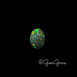 17.34ct Black Opal - Oval Cabochon