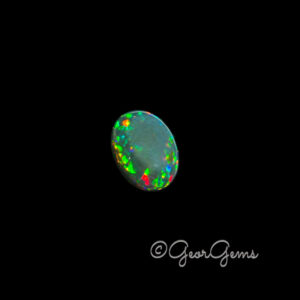 12.45ct Black Opal - Oval Cabochon