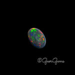 14.17ct Black Opal - Oval Cabochon