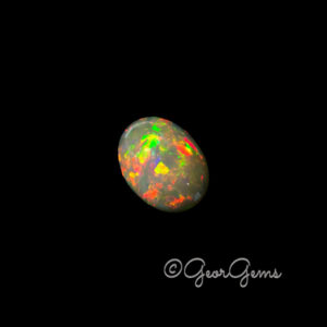 20.74ct Black Opal - Oval Cabochon