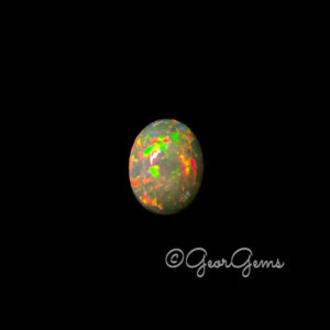 20.74ct Black Opal - Oval Cabochon