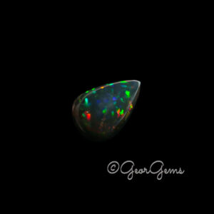 28.94ct Black Opal - Pear Cabochon
