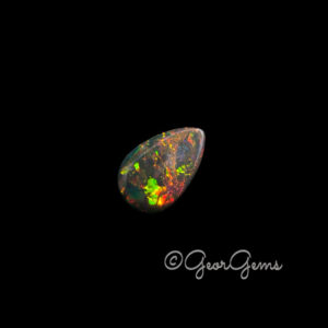 11.33ct Black Opal - Pear Cabochon