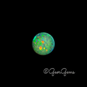 17.96ct Black Opal - Round Cabochon