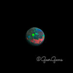 11.28ct Black Opal - Round Cabochon - Image 3