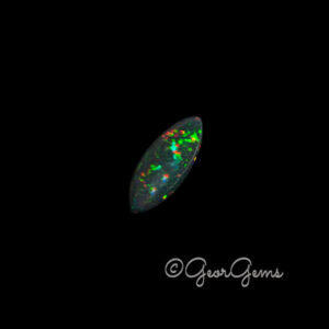 10.82ct Black Opal - Marquise Cabochon