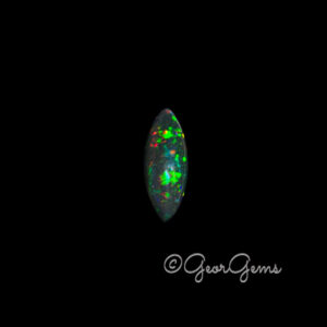 10.82ct Black Opal - Marquise Cabochon