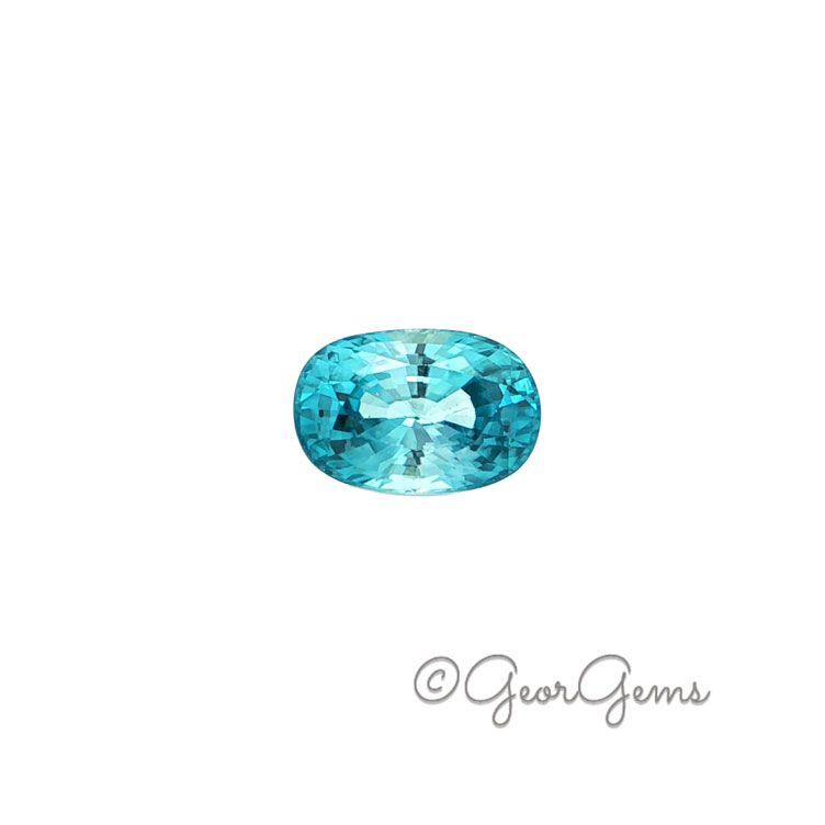 28072 9.01ct Blue Zircon - Oval