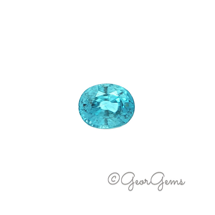 28073 7.78ct Blue Zircon - Oval