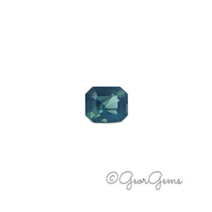 2.02ct Teal Sapphire - Emerald Cut