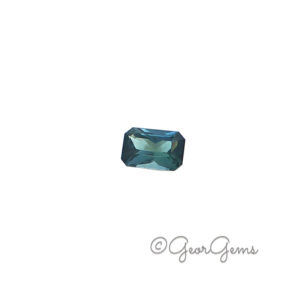 1.55ct Teal Sapphire - Emerald Cut