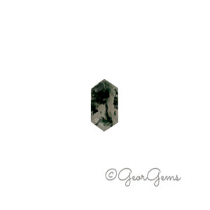 5.54ct Moss Agate - Hexagon